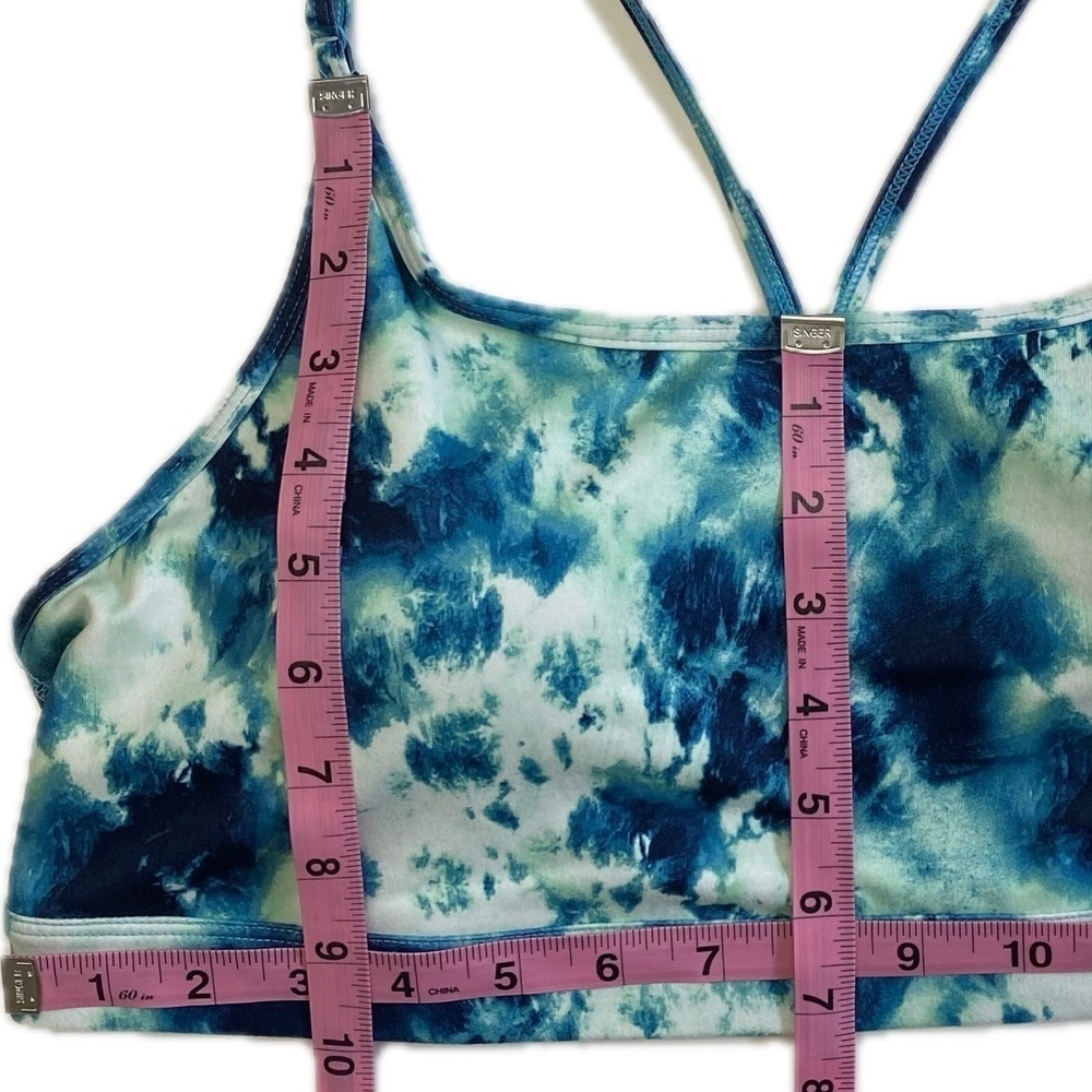 ID X-Large NWT Ideology Performance Sports Bra, Sea Shore (Blue/Green) - Picture 11 of 14